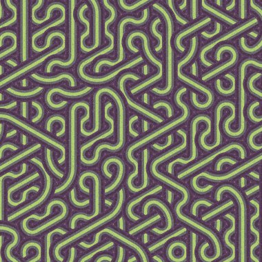 Renkli fayanslar, pürüzsüz rastgele birbirine bağlı dalgalı çizgiler deseni, bağlantı sanatı arkaplan tasarımı çizimi  