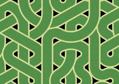 Renkli fayanslar, pürüzsüz rastgele birbirine bağlı dalgalı çizgiler deseni, bağlantı sanatı arkaplan tasarımı çizimi  