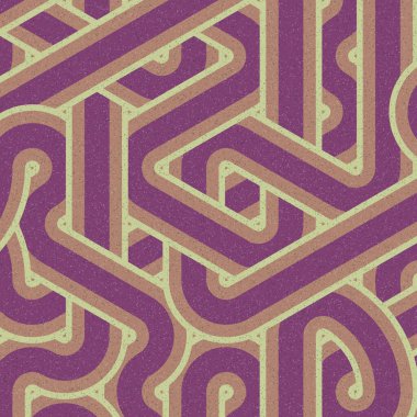 Renkli fayanslar, pürüzsüz rastgele birbirine bağlı dalgalı çizgiler deseni, bağlantı sanatı arkaplan tasarımı çizimi  