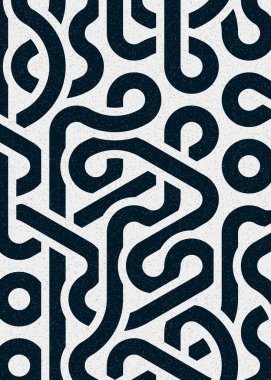 Renkli fayanslar, pürüzsüz rastgele birbirine bağlı dalgalı çizgiler deseni, bağlantı sanatı arkaplan tasarımı çizimi  