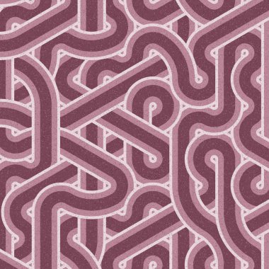 Renkli fayanslar, pürüzsüz rastgele birbirine bağlı dalgalı çizgiler deseni, bağlantı sanatı arkaplan tasarımı çizimi  