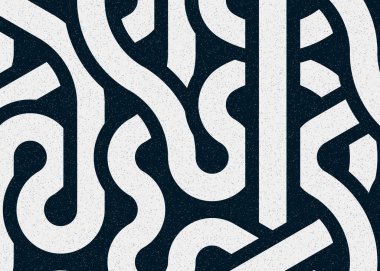 Renkli fayanslar, pürüzsüz rastgele birbirine bağlı dalgalı çizgiler deseni, bağlantı sanatı arkaplan tasarımı çizimi  