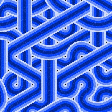 Renkli fayanslar, pürüzsüz rastgele birbirine bağlı dalgalı çizgiler deseni, bağlantı sanatı arkaplan tasarımı çizimi  