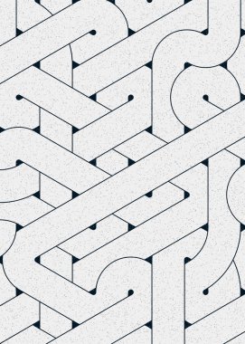 Renkli fayanslar, pürüzsüz rastgele birbirine bağlı dalgalı çizgiler deseni, bağlantı sanatı arkaplan tasarımı çizimi  