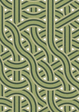 Renkli fayanslar, pürüzsüz rastgele birbirine bağlı dalgalı çizgiler deseni, bağlantı sanatı arkaplan tasarımı çizimi  