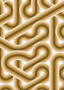 Renkli fayanslar, pürüzsüz rastgele birbirine bağlı dalgalı çizgiler deseni, bağlantı sanatı arkaplan tasarımı çizimi  