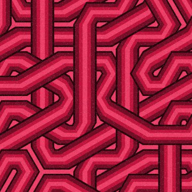 Renkli fayanslar, pürüzsüz rastgele birbirine bağlı dalgalı çizgiler deseni, bağlantı sanatı arkaplan tasarımı çizimi  