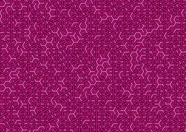 Renkli fayanslar, pürüzsüz rastgele birbirine bağlı dalgalı çizgiler deseni, bağlantı sanatı arkaplan tasarımı çizimi  