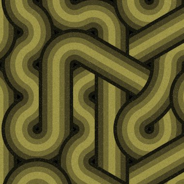 Renkli fayanslar, pürüzsüz rastgele birbirine bağlı dalgalı çizgiler deseni, bağlantı sanatı arkaplan tasarımı çizimi  