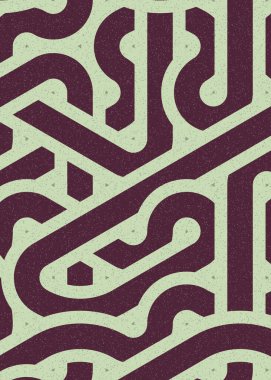 Renkli fayanslar, pürüzsüz rastgele birbirine bağlı dalgalı çizgiler deseni, bağlantı sanatı arkaplan tasarımı çizimi  