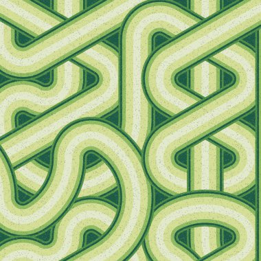 Renkli fayanslar, pürüzsüz rastgele birbirine bağlı dalgalı çizgiler deseni, bağlantı sanatı arkaplan tasarımı çizimi  