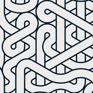 Renkli fayanslar, pürüzsüz rastgele birbirine bağlı dalgalı çizgiler deseni, bağlantı sanatı arkaplan tasarımı çizimi  