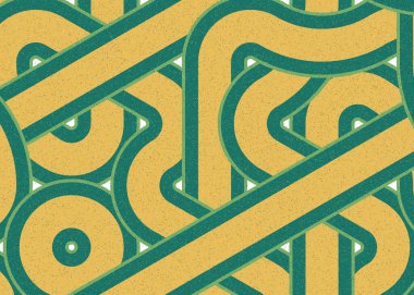 Renkli fayanslar, pürüzsüz rastgele birbirine bağlı dalgalı çizgiler deseni, bağlantı sanatı arkaplan tasarımı çizimi  