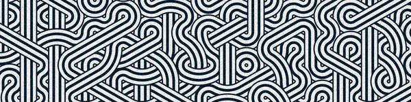 Colorful Tile Seamless Random Interweaving Wavy Lines Pattern ...