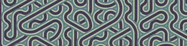 Azulejo Colorido Con Patrón Líneas Onduladas Entretejidas Aleatorias Sin Costura — Archivo Imágenes Vectoriales