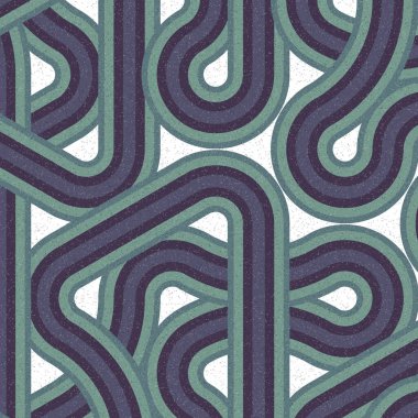 Renkli fayanslar, pürüzsüz rastgele birbirine bağlı dalgalı çizgiler deseni, bağlantı sanatı arkaplan tasarımı çizimi  