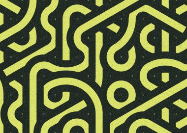 Renkli fayanslar, pürüzsüz rastgele birbirine bağlı dalgalı çizgiler deseni, bağlantı sanatı arkaplan tasarımı çizimi  