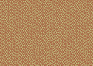 Renkli fayanslar, pürüzsüz rastgele birbirine bağlı dalgalı çizgiler deseni, bağlantı sanatı arkaplan tasarımı çizimi  