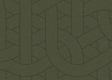 Renkli fayanslar, pürüzsüz rastgele birbirine bağlı dalgalı çizgiler deseni, bağlantı sanatı arkaplan tasarımı çizimi  