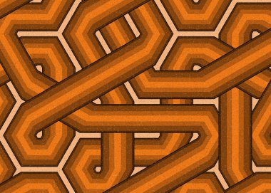 Renkli fayanslar, pürüzsüz rastgele birbirine bağlı dalgalı çizgiler deseni, bağlantı sanatı arkaplan tasarımı çizimi  