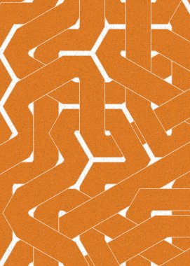 Renkli fayanslar, pürüzsüz rastgele birbirine bağlı dalgalı çizgiler deseni, bağlantı sanatı arkaplan tasarımı çizimi  