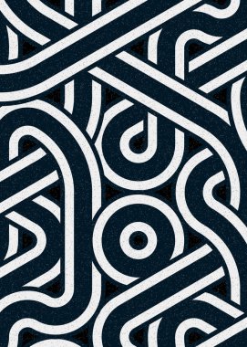 Renkli fayanslar, pürüzsüz rastgele birbirine bağlı dalgalı çizgiler deseni, bağlantı sanatı arkaplan tasarımı çizimi  