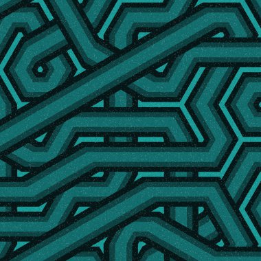 Renkli fayanslar, pürüzsüz rastgele birbirine bağlı dalgalı çizgiler deseni, bağlantı sanatı arkaplan tasarımı çizimi  