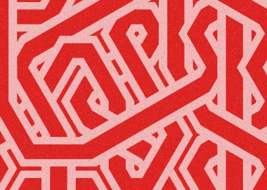 Renkli fayanslar, pürüzsüz rastgele birbirine bağlı dalgalı çizgiler deseni, bağlantı sanatı arkaplan tasarımı çizimi  