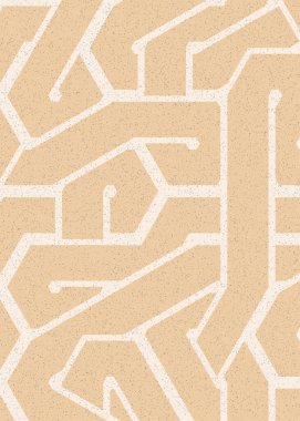 Renkli fayanslar, pürüzsüz rastgele birbirine bağlı dalgalı çizgiler deseni, bağlantı sanatı arkaplan tasarımı çizimi  