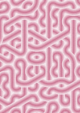 Renkli fayanslar, pürüzsüz rastgele birbirine bağlı dalgalı çizgiler deseni, bağlantı sanatı arkaplan tasarımı çizimi  