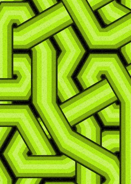 Renkli fayanslar, pürüzsüz rastgele birbirine bağlı dalgalı çizgiler deseni, bağlantı sanatı arkaplan tasarımı çizimi  