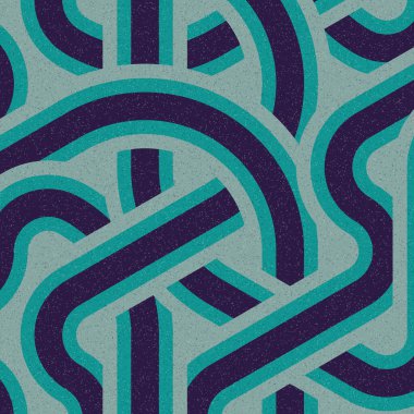 Renkli fayanslar, pürüzsüz rastgele birbirine bağlı dalgalı çizgiler deseni, bağlantı sanatı arkaplan tasarımı çizimi  