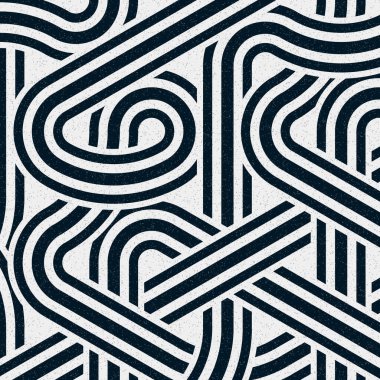 Renkli fayanslar, pürüzsüz rastgele birbirine bağlı dalgalı çizgiler deseni, bağlantı sanatı arkaplan tasarımı çizimi  