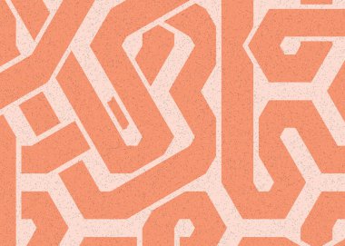 Renkli fayanslar, pürüzsüz rastgele birbirine bağlı dalgalı çizgiler deseni, bağlantı sanatı arkaplan tasarımı çizimi  