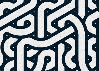 Renkli fayanslar, pürüzsüz rastgele birbirine bağlı dalgalı çizgiler deseni, bağlantı sanatı arkaplan tasarımı çizimi  