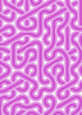 Renkli fayanslar, pürüzsüz rastgele birbirine bağlı dalgalı çizgiler deseni, bağlantı sanatı arkaplan tasarımı çizimi  