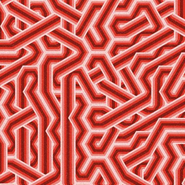 Renkli fayanslar, pürüzsüz rastgele birbirine bağlı dalgalı çizgiler deseni, bağlantı sanatı arkaplan tasarımı çizimi  