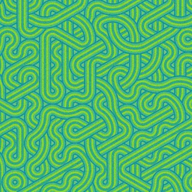 Renkli fayanslar, pürüzsüz rastgele birbirine bağlı dalgalı çizgiler deseni, bağlantı sanatı arkaplan tasarımı çizimi  