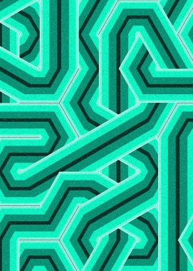 Renkli fayanslar, pürüzsüz rastgele birbirine bağlı dalgalı çizgiler deseni, bağlantı sanatı arkaplan tasarımı çizimi  