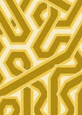 Renkli fayanslar, pürüzsüz rastgele birbirine bağlı dalgalı çizgiler deseni, bağlantı sanatı arkaplan tasarımı çizimi  