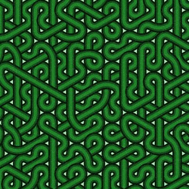 Renkli fayanslar, pürüzsüz rastgele birbirine bağlı dalgalı çizgiler deseni, bağlantı sanatı arkaplan tasarımı çizimi  