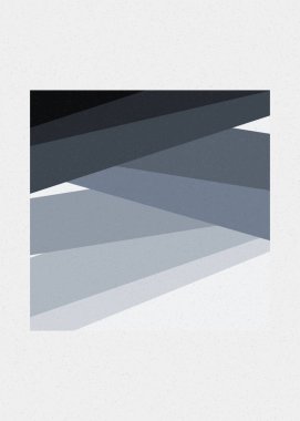 monokrom rastgele geçiş çizgileri üretken sanat tarzı renkli logo illüstrasyonu