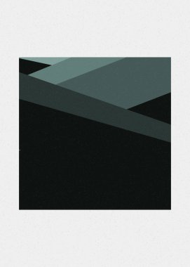 monokrom rastgele geçiş çizgileri üretken sanat tarzı renkli logo illüstrasyonu