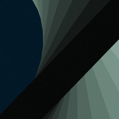 monokrom rastgele geçiş çizgileri üretken sanat tarzı renkli logo illüstrasyonu