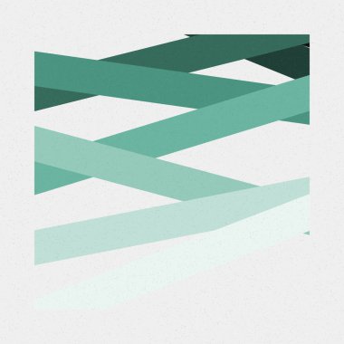 monokrom rastgele geçiş çizgileri üretken sanat tarzı renkli logo illüstrasyonu