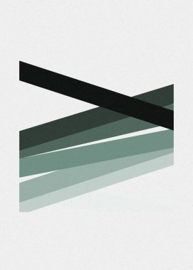 monokrom rastgele geçiş çizgileri üretken sanat tarzı renkli logo illüstrasyonu