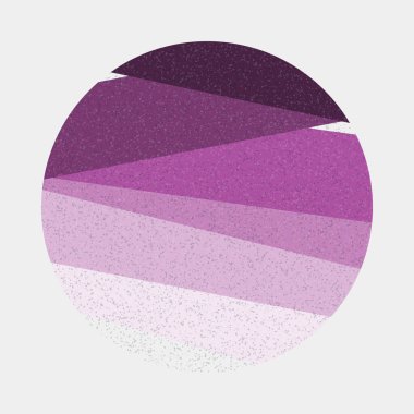 monokrom rastgele geçiş çizgileri üretken sanat tarzı renkli logo illüstrasyonu