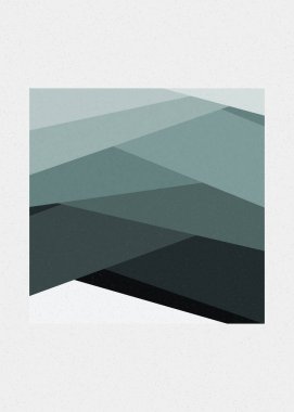 monokrom rastgele geçiş çizgileri üretken sanat tarzı renkli logo illüstrasyonu