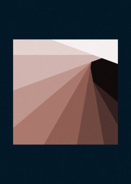 monokrom rastgele geçiş çizgileri üretken sanat tarzı renkli logo illüstrasyonu