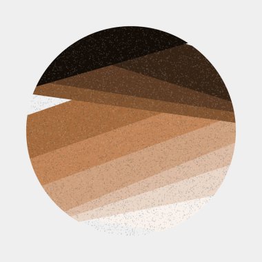 monokrom rastgele geçiş çizgileri üretken sanat tarzı renkli logo illüstrasyonu